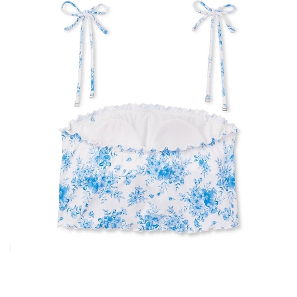 Wild Fable Blue Floral Bikini Top - Picture 4 of 6